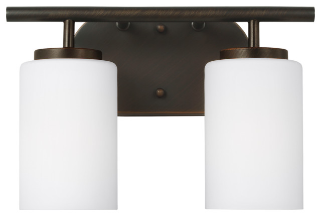 Oslo Two Light Wall / Bath Bronze Bulbs Inc - Transitional - Bathroom ...