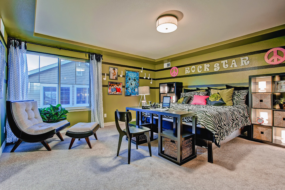 This is an example of an eclectic teen room in Denver.