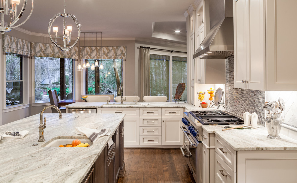 Bright and Warm First Floor Remodel Transitional Kitchen Houston