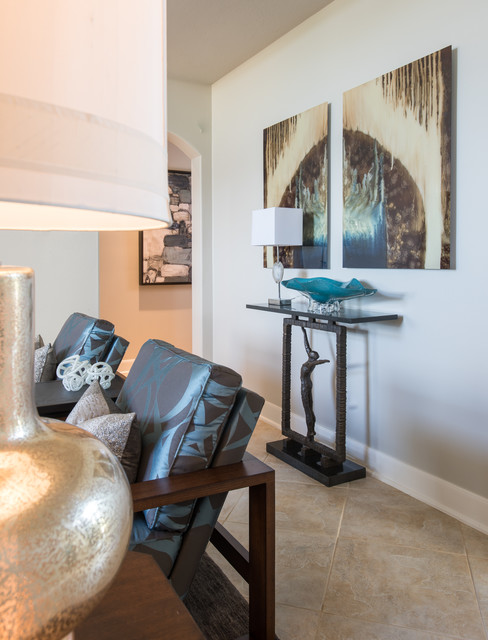 Golf Course Remodel contemporary-living-room