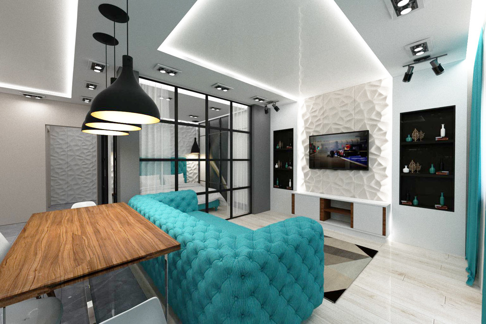 Гостинная в стиле ЛОФТ