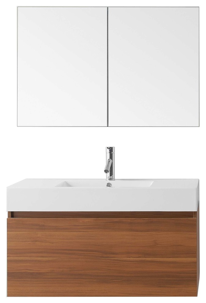 Zuri 39" Single Bathroom Vanity Set, 39.13" Modern Bathroom