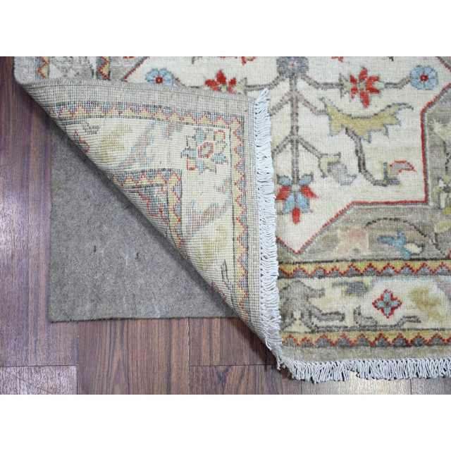 Slav Rug Slave Grey with Pale Cobalt, Caucasian Ashtafa Design, Fine Aryana Rug ...