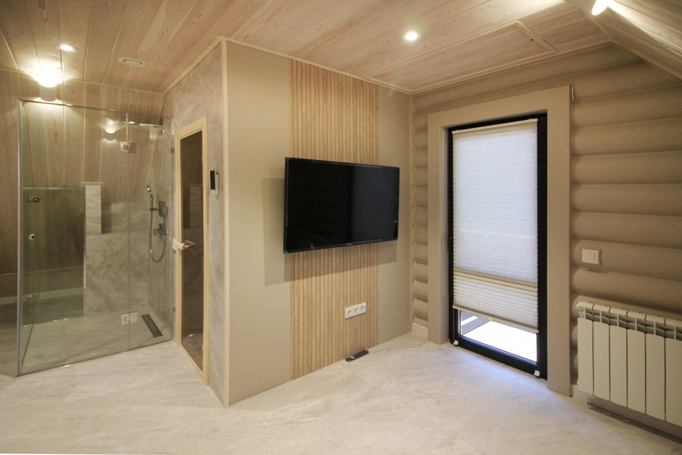 Срубовой коттедж в Рощино