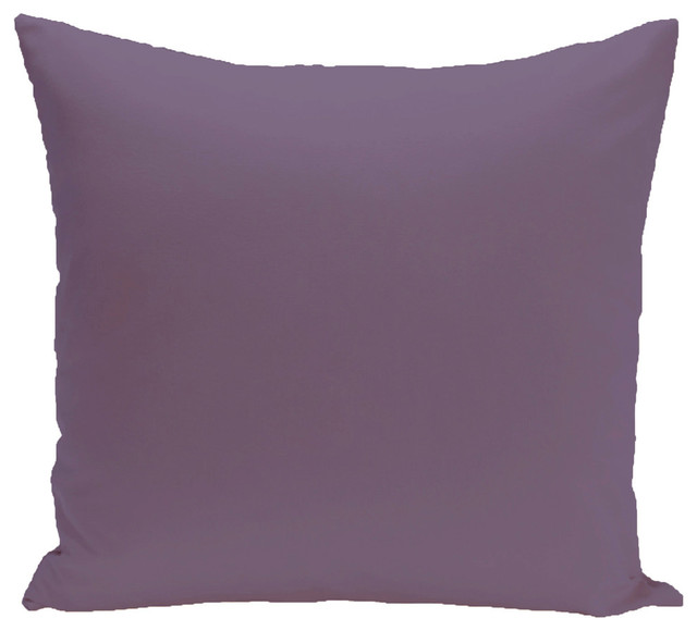 Solid Outdoor Pillow, 18"X18" Contemporary Outdoor Cushions And