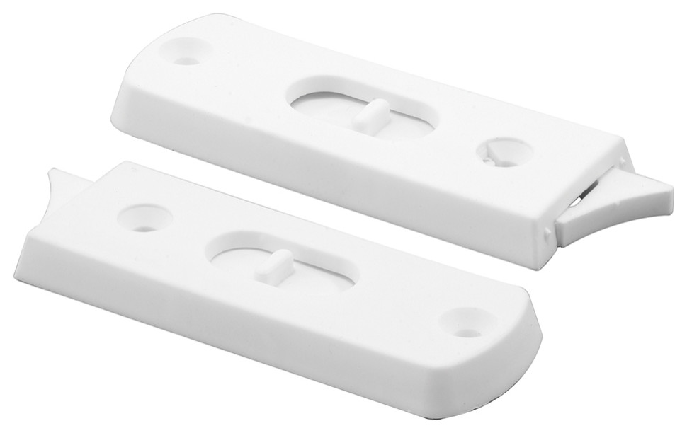 Spring-loaded Sliding Window Tilt Latch, White Vinyl - Window Hardware ...