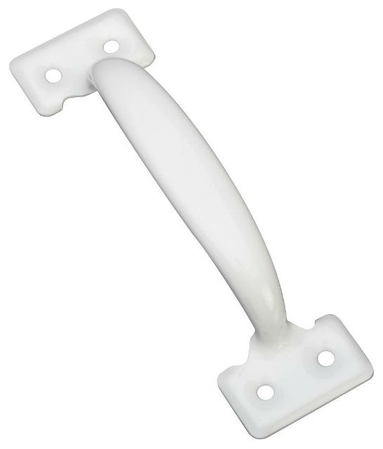 National Hardware N248-427 Utility Pull with Screws, 5-1/2", White