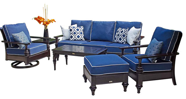 Plank Hide Co Grenada Outdoor Living Room Set Traditional Grenada Outdoor Living Room Set Indigo