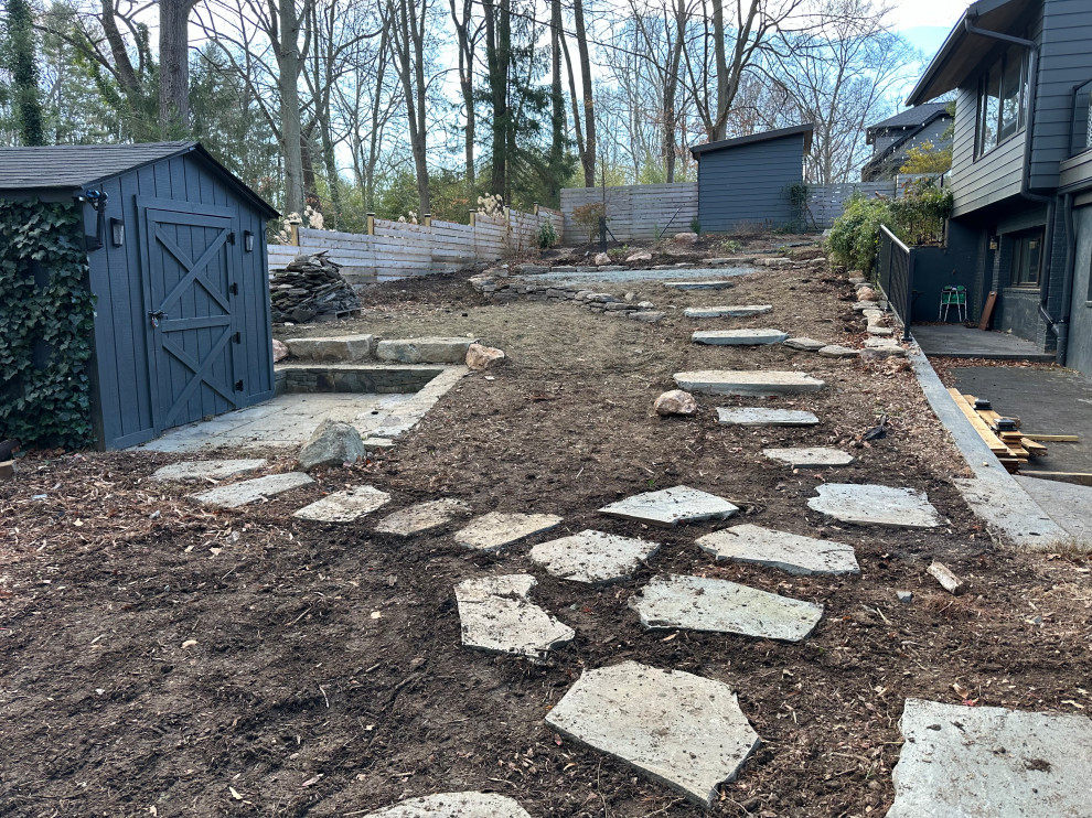 Conservation and rain gardens landscape