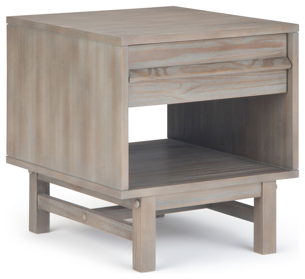 Tabler Solid Wood 20" Rustic Modern End Table Farmhouse Side Tables