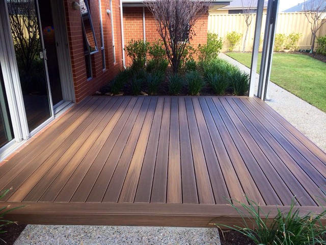 Duralife Composite Decking In Tropical Walnut Tropical Terrace Perth By Duralife By Barrette Outdoor Living Houzz Uk