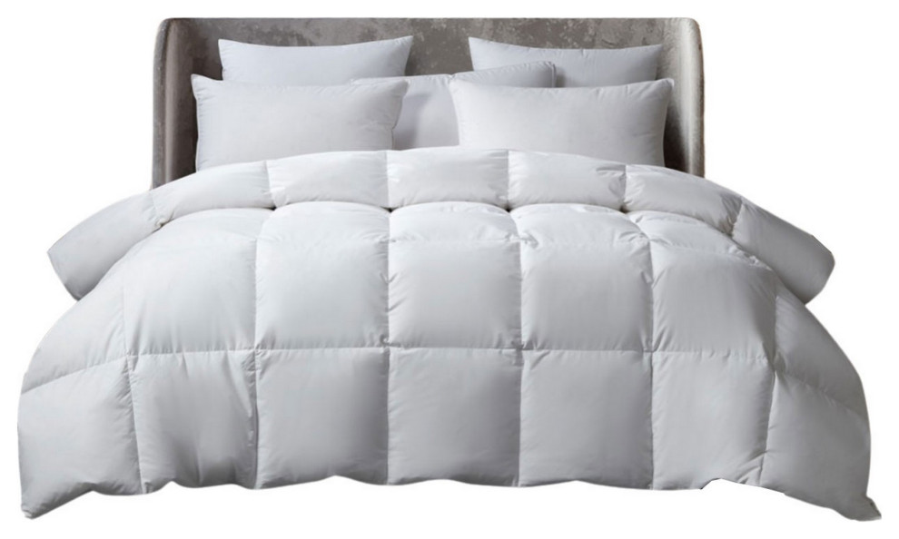 Beautyrest 100 Cotton RDS Feather and Down Comforter, All Seasons