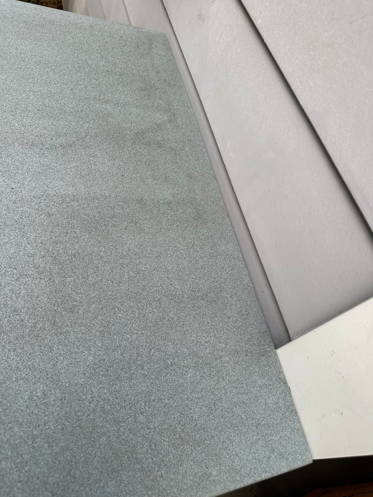 Notch in bluestone countertop