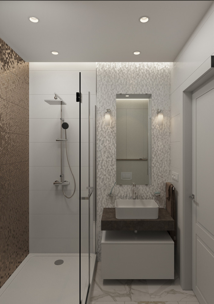 Квартира 110 м2. Природный аквамарин