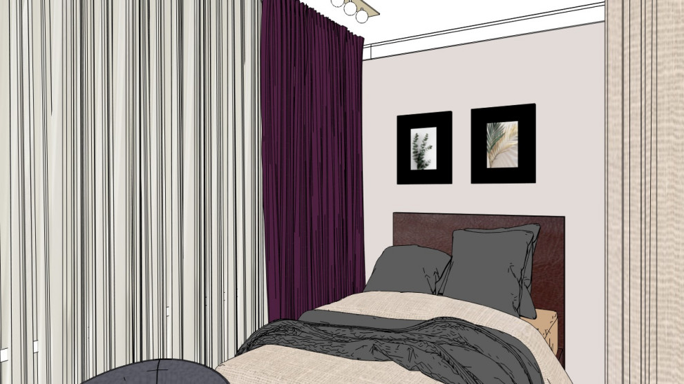 Скетч однокомнатной квартиры