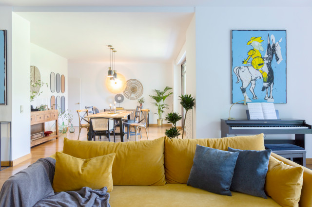 Decoraci&oacute;n La Moraleja eklektisk-vardagsrum