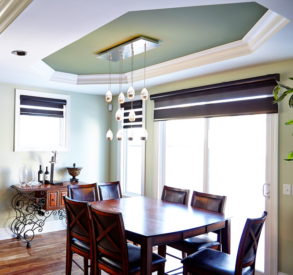Design ideas for a contemporary dining room in Detroit.