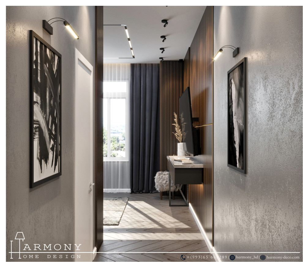 Дизайн-проект спальни общей площадью 25 м2