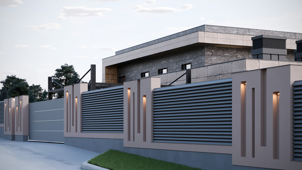 Современный дом на берегу Волги