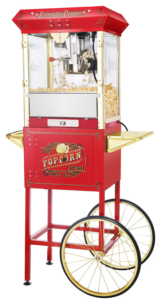 Great Northern Red Antique Style Princeton Popcorn Popper Machine with