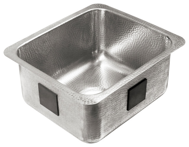 Wilson Undermount Crafted Stainless 17" Bar Prep Sink, Brushed Stainless
