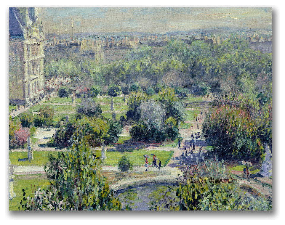 'View of the Tuileries' Canvas Art by Claude Monet