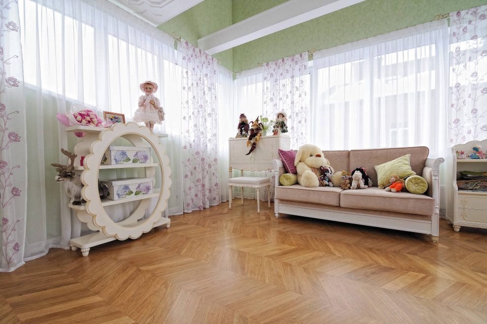 Дом со штучным паркетом