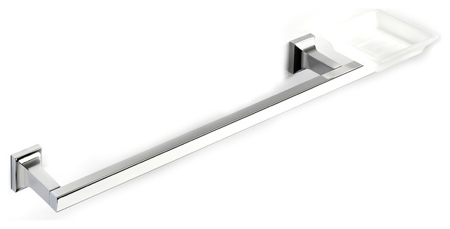 Domino H602S Towel Bar 24.0" with Soap Dish