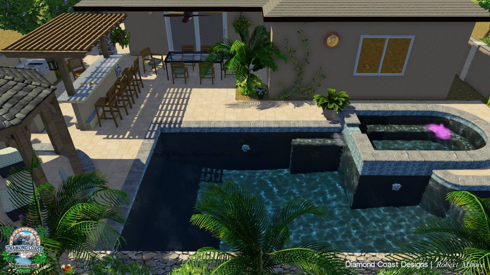 Patio w/ Dining Area & Cook Center w/ Bar