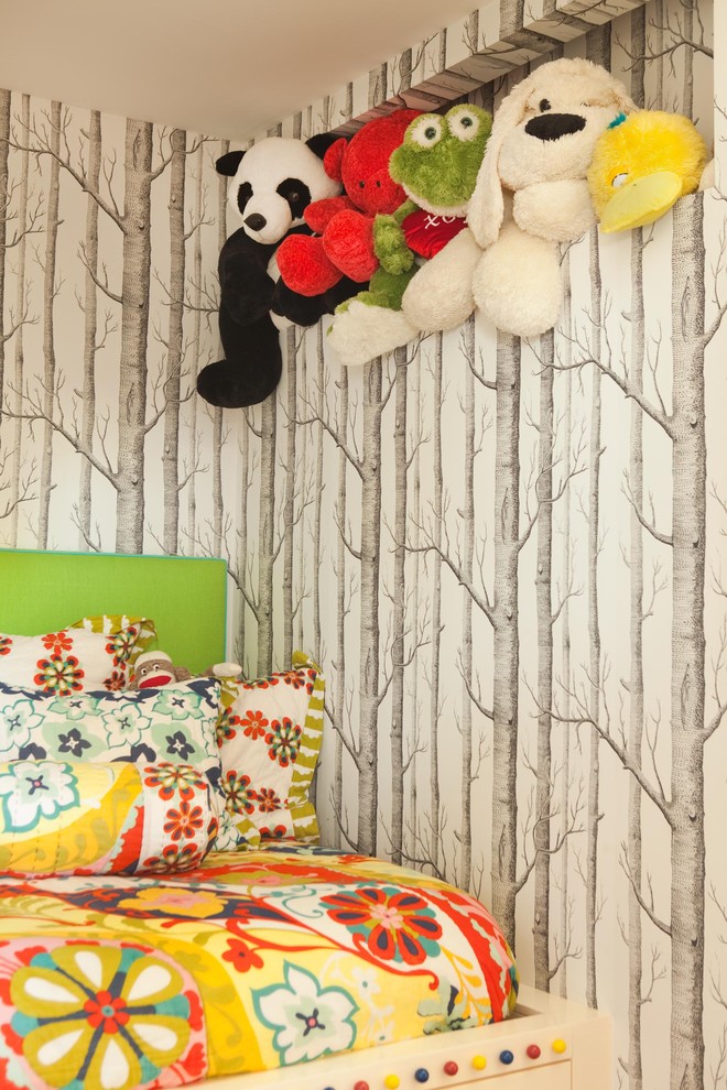 Design ideas for an eclectic kids' room for girls in Orange County.