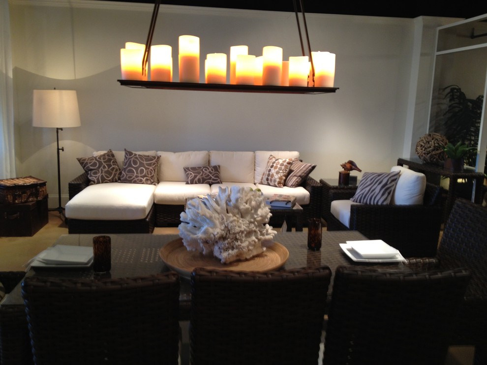 Example of a transitional sunroom design in Chicago