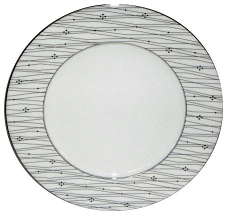Thomas O'brien Tilden Lace Platinum  Dinner Plate
