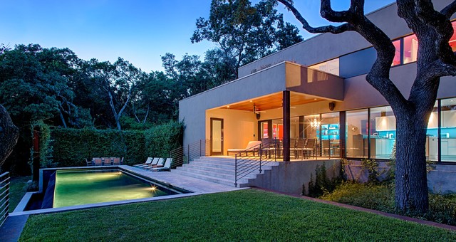Contemporary Pool contemporain-piscine
