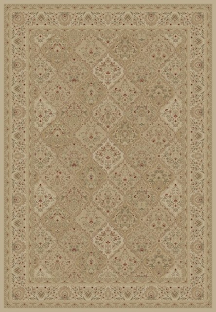 Imperial Rectangle Country Rug, Ivory/Border Color Gold, 7'10"x10'10"