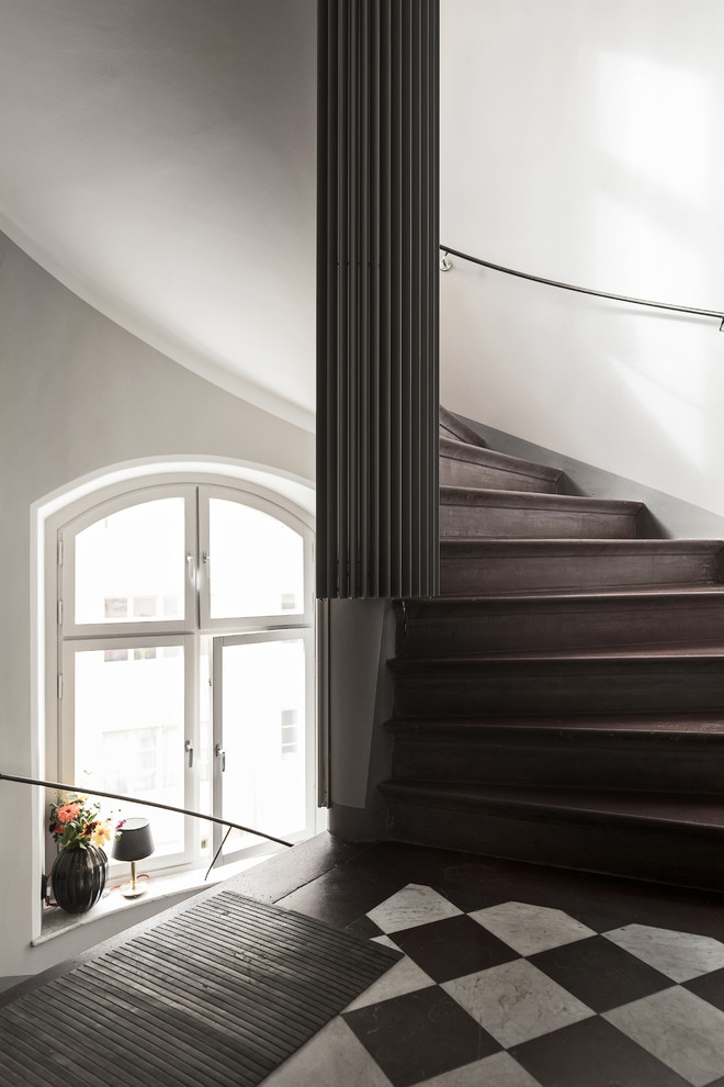 Inspiration for a scandinavian staircase in Stockholm.