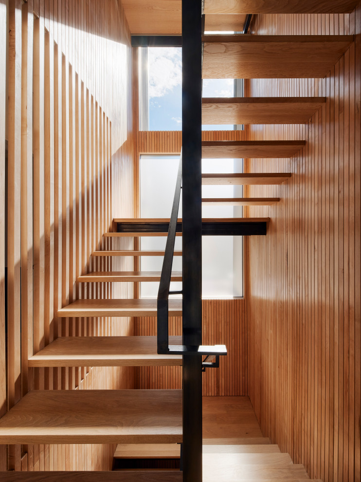 Inspiration for a contemporary staircase in San Francisco.