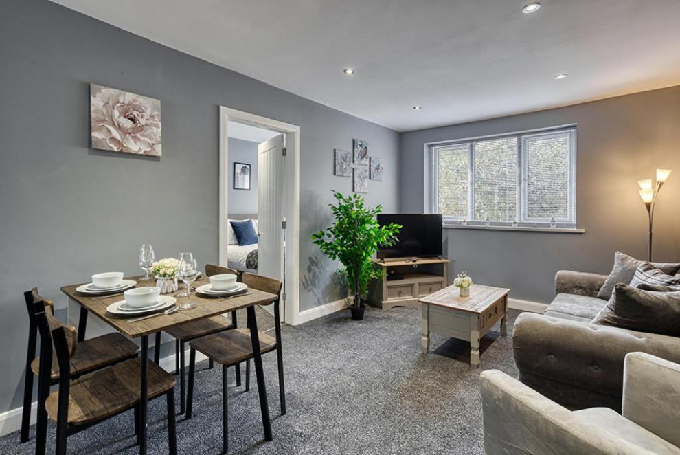 Modern apartment renovation, Preston - Modern - Living Room - Other ...