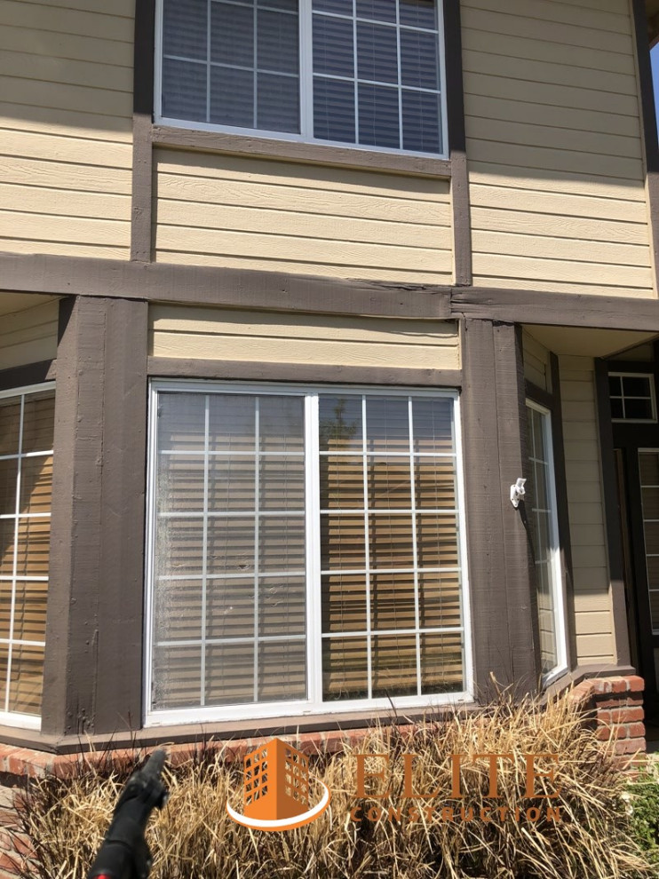 Lap siding, belly band trim and deck dry rot repair - Sacramento - by