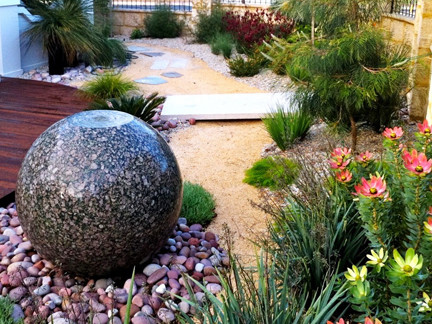 Design ideas for an australian native modern garden in Perth.