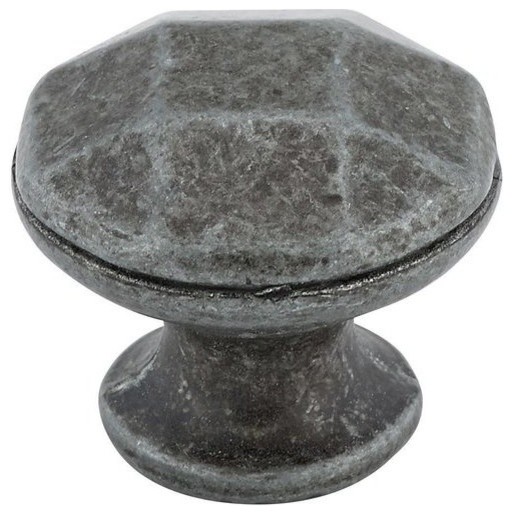 Traditional 1 3 16 Knobs Antique Iron Finish Transitional