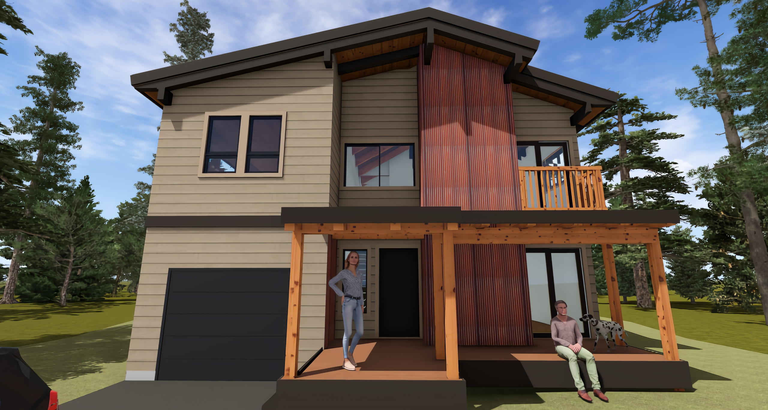 Exterior material rendering option 3