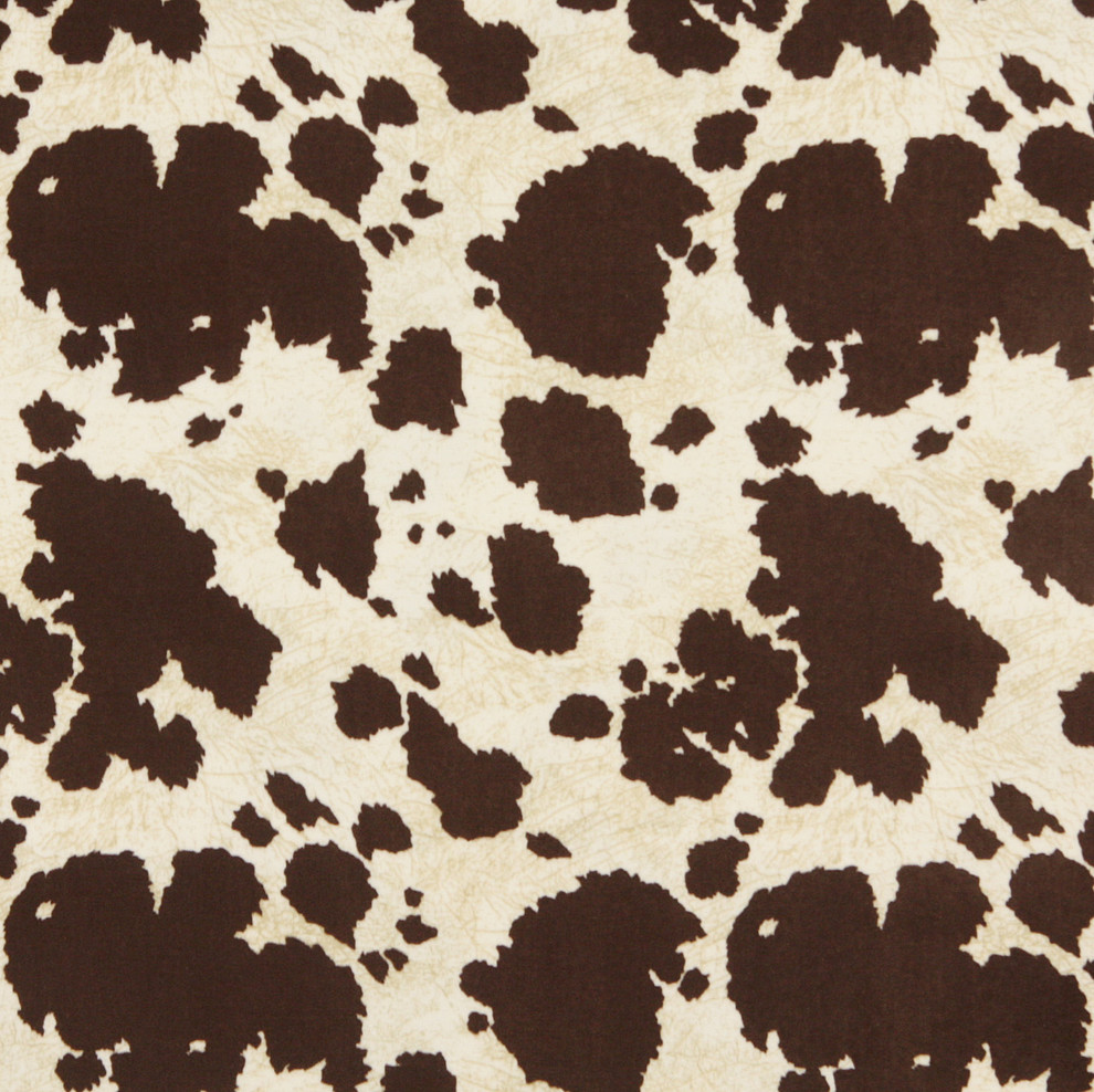 E413 Cow Animal Print Microfiber Fabric