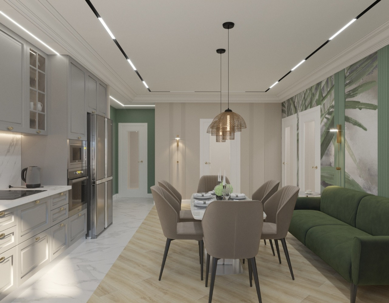 Частный интерьер, ЖК «Весна», г. Екатеринбург