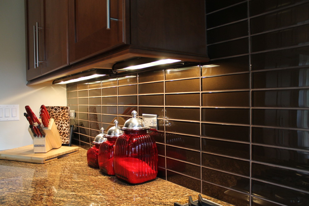 Inspiration for a large transitional home design remodel in Denver