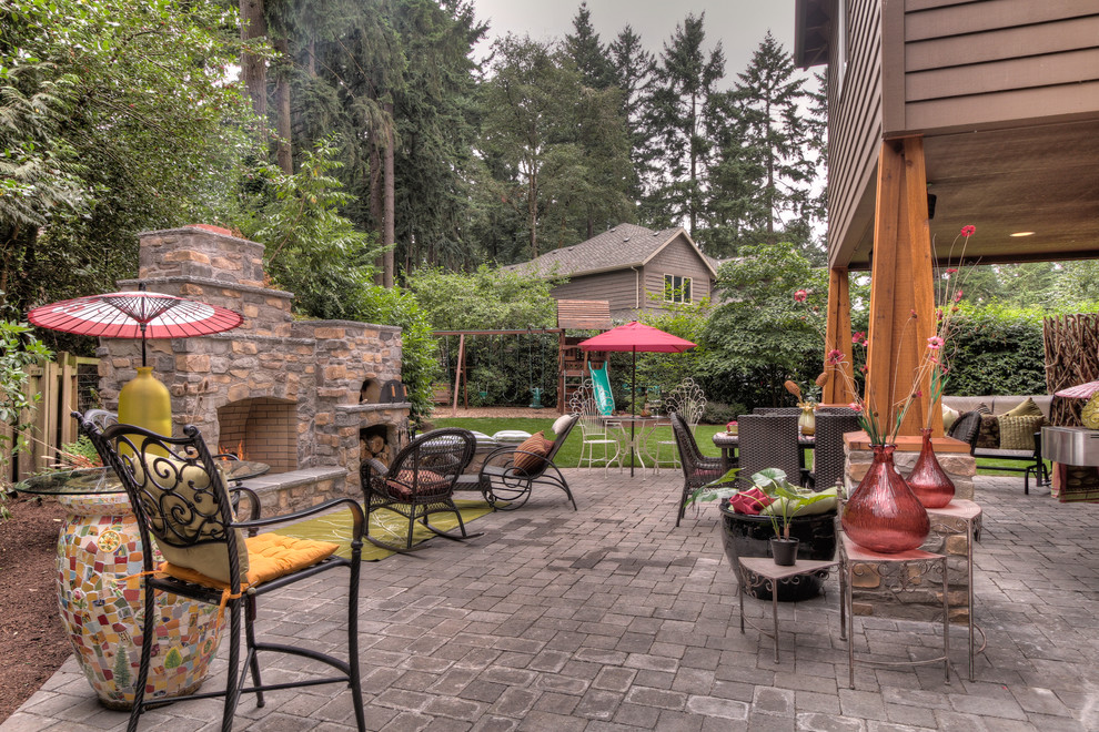 Patio - traditional patio idea in Portland