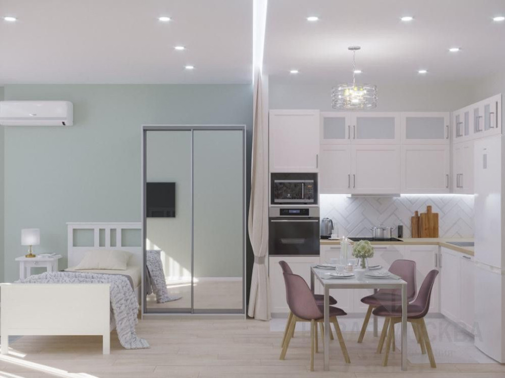 Дизайн-проект двухкомнатной квартиры 55 кв.м в ЖК «Москва А101»