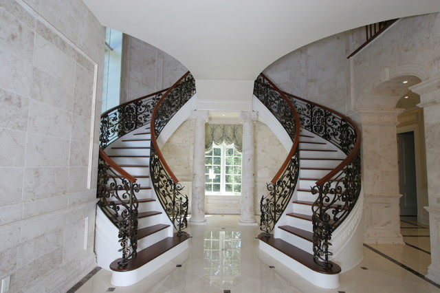Iron Handrails classique-escalier