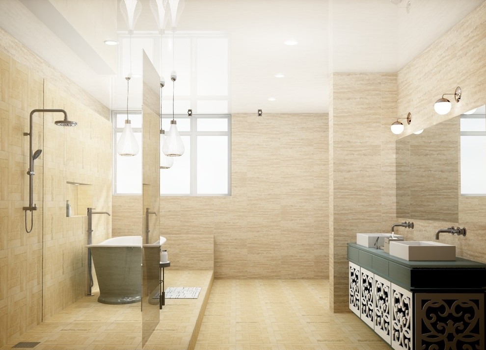 Санузел в стиле фьюжн