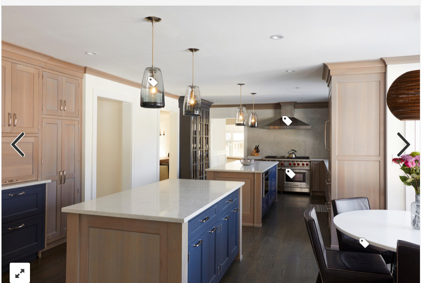 two color kitchen island