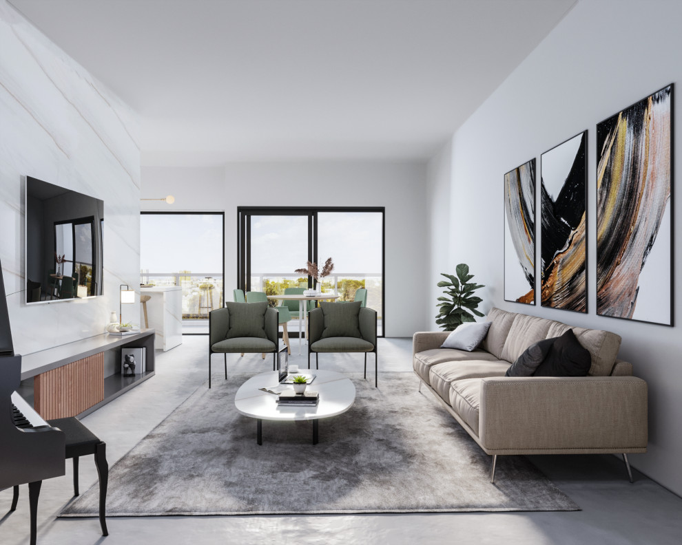 View of Living room interior design by Ferriss - Living Room - San Francisco ...